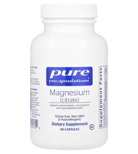 Pure Encapsulations Magnesium citrate 90 капс