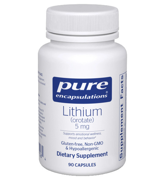 Pure Encapsulations Lithium (orotate) 5 mg 90 капс