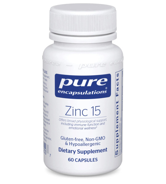 Pure Encapsulations Zinc 15 (60 капс)