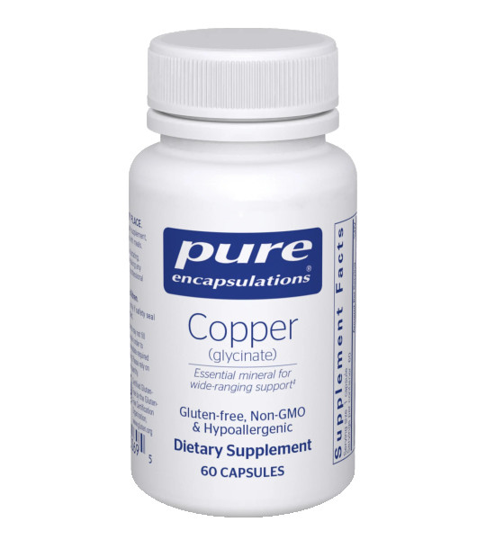 Pure Encapsulations Copper (glycinate) 60 капс