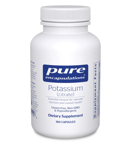 Pure Encapsulations Potassium (citrate) 180 капс