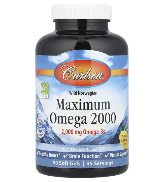 Carlson Maximum Omega-3 2000 mg Softgels (90 капс)