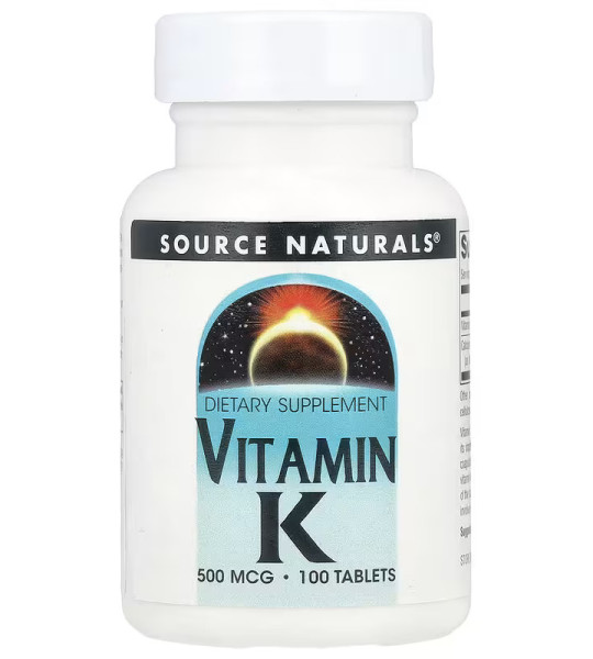 Source Naturals Vitamin K 500 mcg (100 табл)