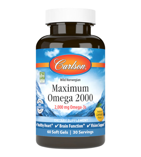 Carlson Maximum Omega-3 2000 mg Softgels (60 капс)