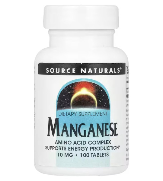 Source Naturals Manganese 10 mg (100 табл)