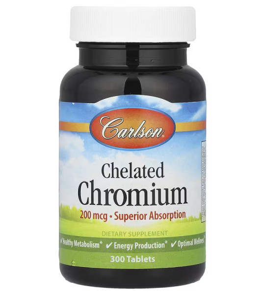 Carlson Chelated Chromium 200 mcg (300 табл)