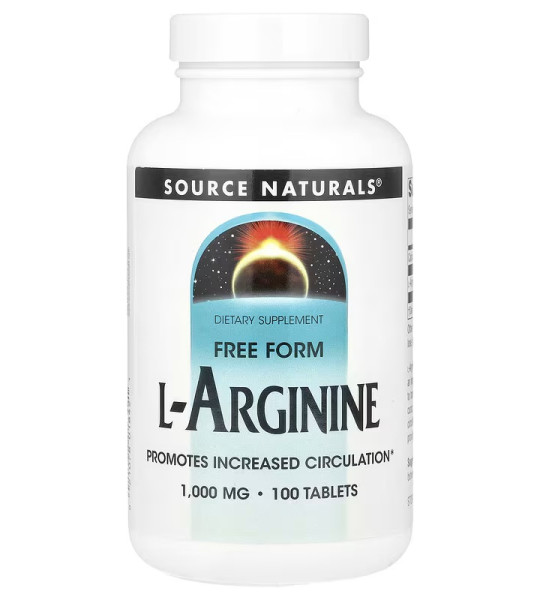 Source Naturals L-Arginine 1000 mg (100 табл)