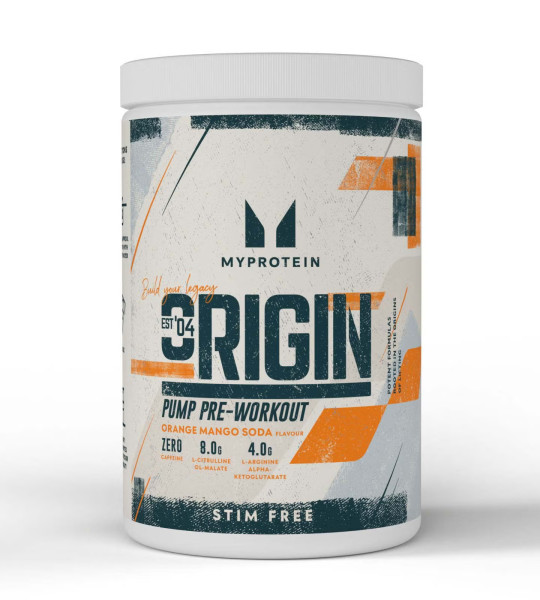 Myprotein Origin Pump Pre-Workout Stim Free (600 грам)