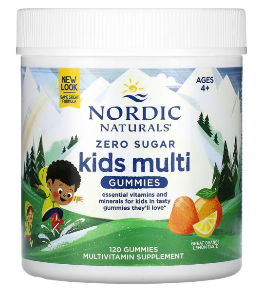 Nordic Naturals Kids Multi Gummies Zero Sugar (120 жув.табл)