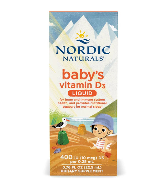 Nordic Naturals Baby's Vitamin D3 Liquid 400 IU (22.5 ml)