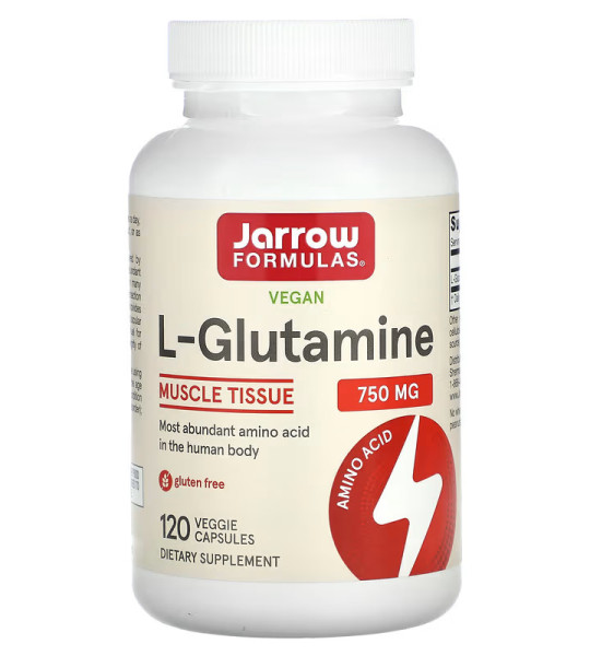 Jarrow Formulas Vegan L-Glutamine 750 mg (120 капс)