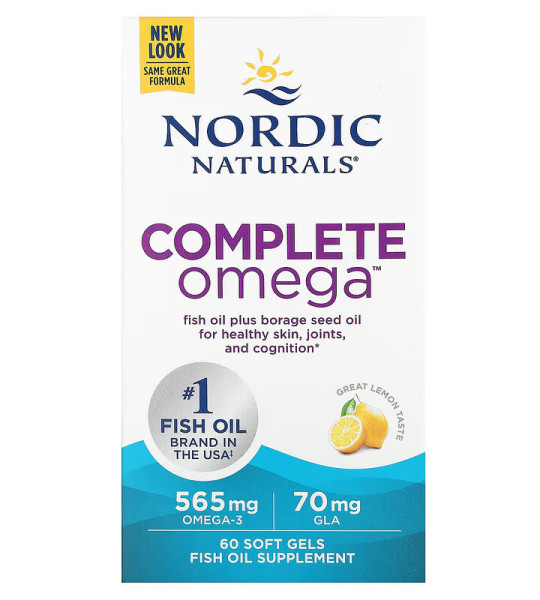 Nordic Naturals Complete Omega 565 mg Softgels (60 капс)