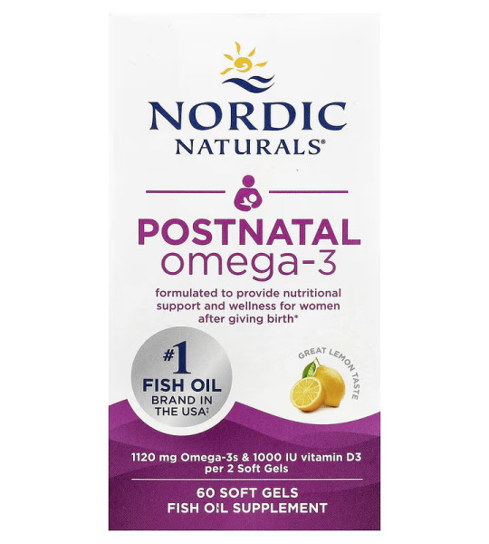 Nordic Naturals Prostnatal Omega-3 1120 mg Softgels (60 капс)
