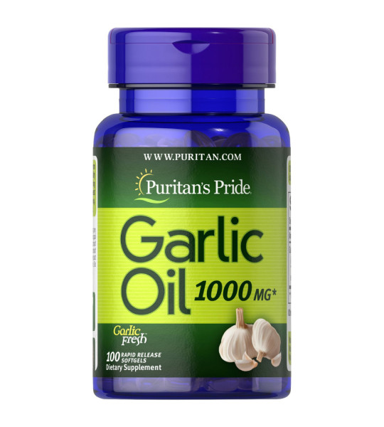 Puritan's Pride Garlic Oil 1000 mg Softgels (100 капс)
