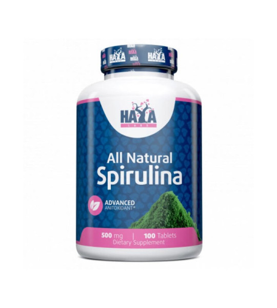 Haya Labs All Natural Spirulina 500 mg (100 капс)