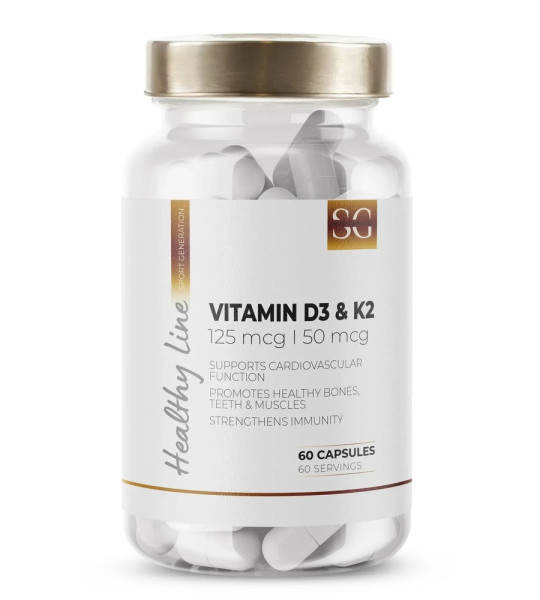 Sport Generation Vitamin D3+K2 125мг (60 капс)