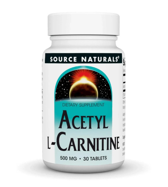 Source Naturals Acetyl L-Carnitine 500 mg (30 табл)