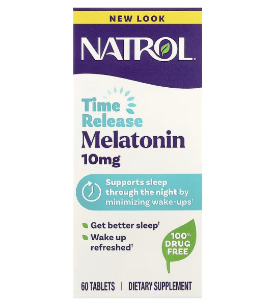 Natrol Melatonin Time Release 10 mg (60 табл)