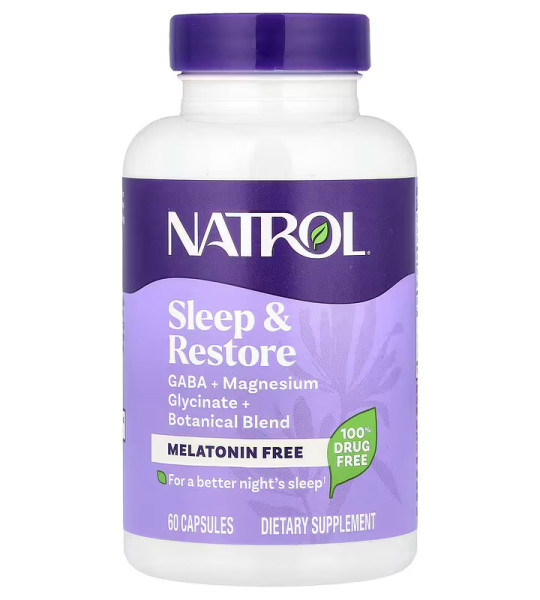 Natrol Sleep & Restore Melatonin Free (60 капс)