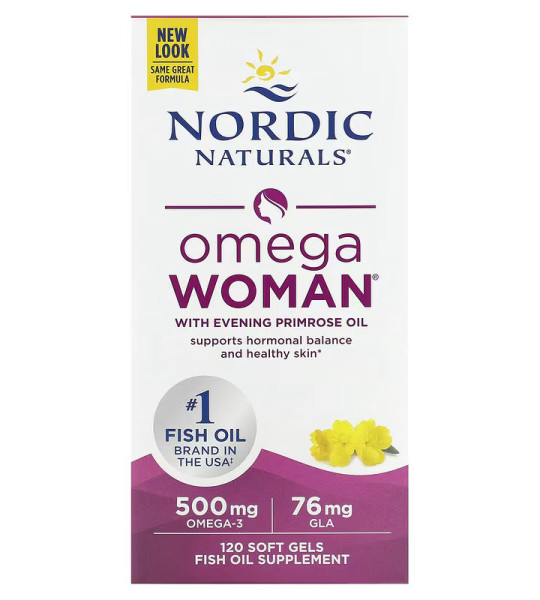 Nordic Naturals Omega Woman 500 mg Softgels (120 капс)