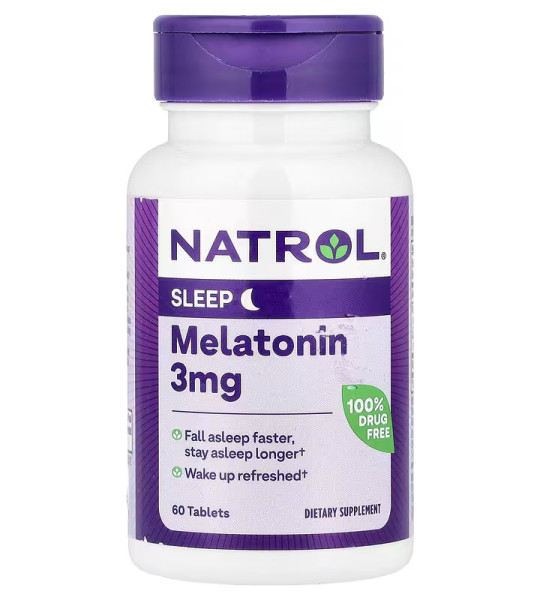 Natrol Sleep Melatonin 3 мг (60 табл)