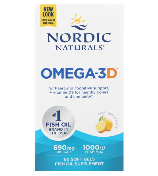 Nordic Naturals Omega-3D 690 mg Softgels (60 капс)