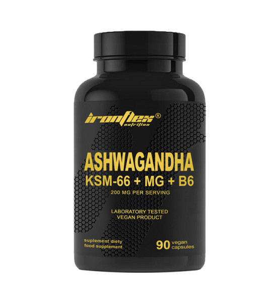 IronFlex Ashwagandha KSM-66 + MG + B6 Veg Caps (90 капс)