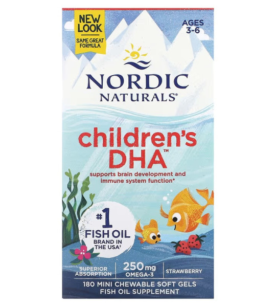 Nordic Naturals Children's DHA 250 mg Chewable (180 жув.табл)