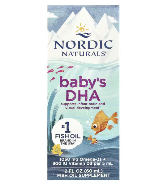 Nordic Naturals Baby's DHA Liquid 1050 mg + 300 IU D3 (60 ml)