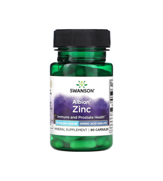 Swanson Albion Zinc 30 мг (90 капс)