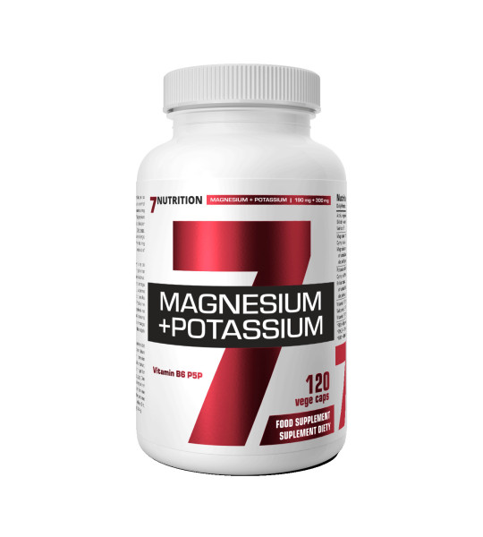 7Nutrition Magnesium + Potassium Veg Caps (120 капс)