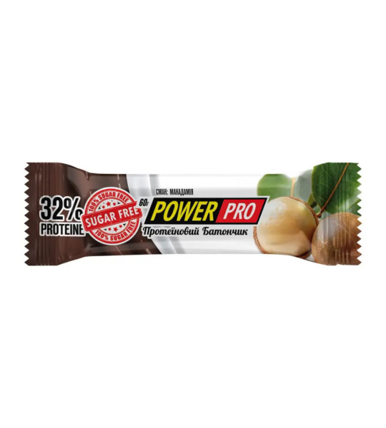 Power Pro Орех Protein bar 32% Sugar Free (60 грам) - фото 2