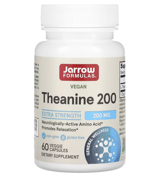 Jarrow Formulas Theanine 200 mg Veg Caps (60 капс)