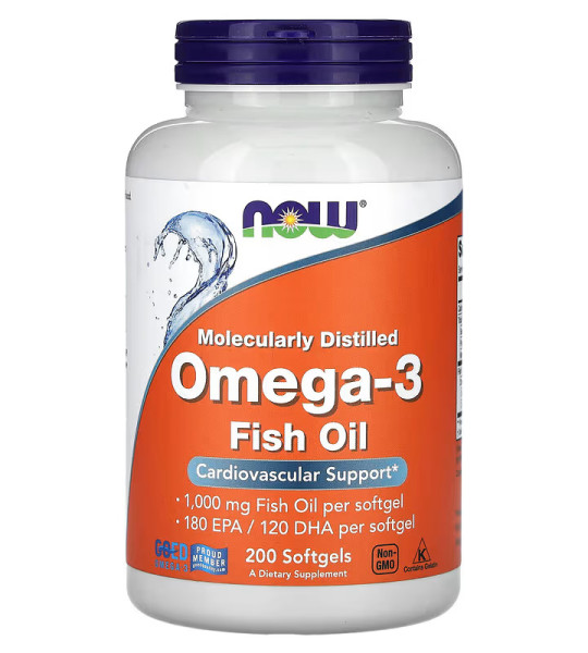 NOW Omega 3 (200 капс)