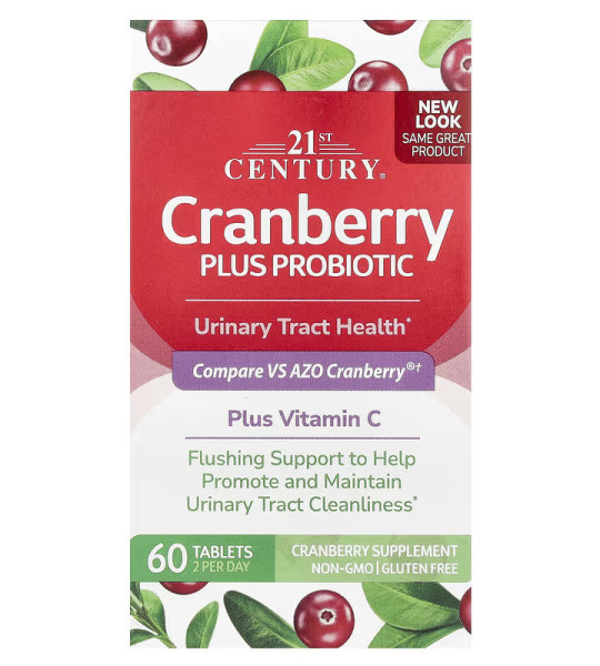 21st Century Cranberry plus Probiotic (60 табл)