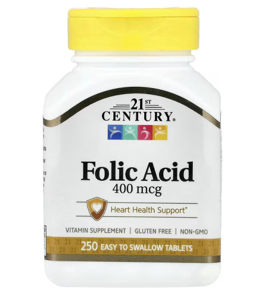 21st Century Folic Acid 400 мкг (250 табл)