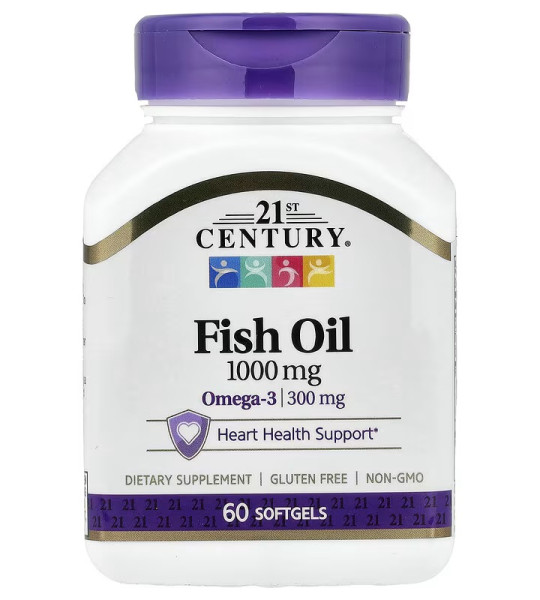21st Century Fish Oil 1000 мг (60 капс)