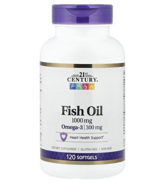 21st Century Fish Oil 1000 мг (120 капс)