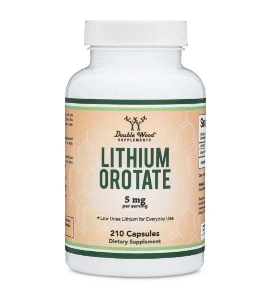 Double Wood Lithium Orotate 5 мг (210 капс)