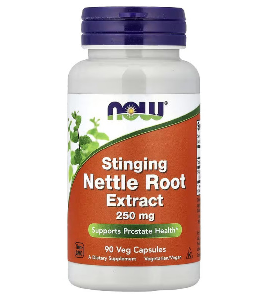 NOW Nettle Root Extract 250 mg Veg Caps (90 капс)