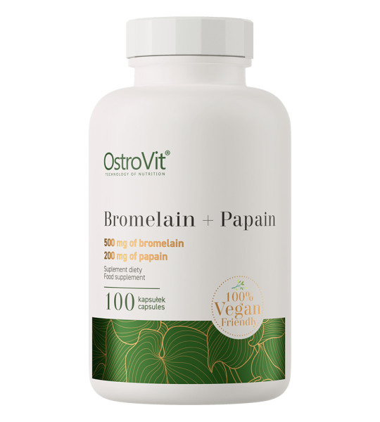 OstroVit Bromelain + Papain 500 mg/200 mg Vegan (100 капс)