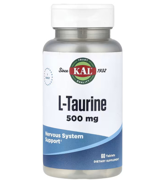 KAL L-Taurine 500 mg (60 табл)