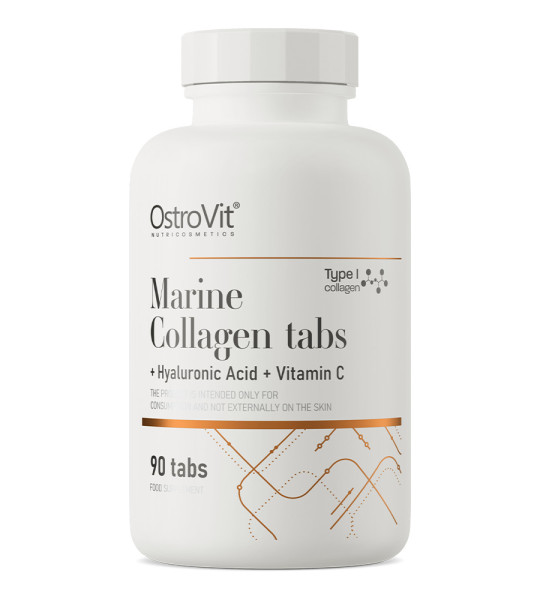 OstroVit Marine Collagen Tabs + Hyaluronic Acid + Vitamin C 90 табл