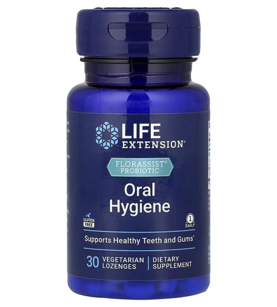 Life Extension Florassist Probiotic Oral Hygiene Veg Lozenges (30 табл)