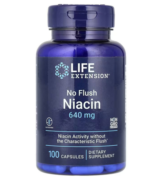 Life Extension No Flush Niacin 640 mg (100 капс)