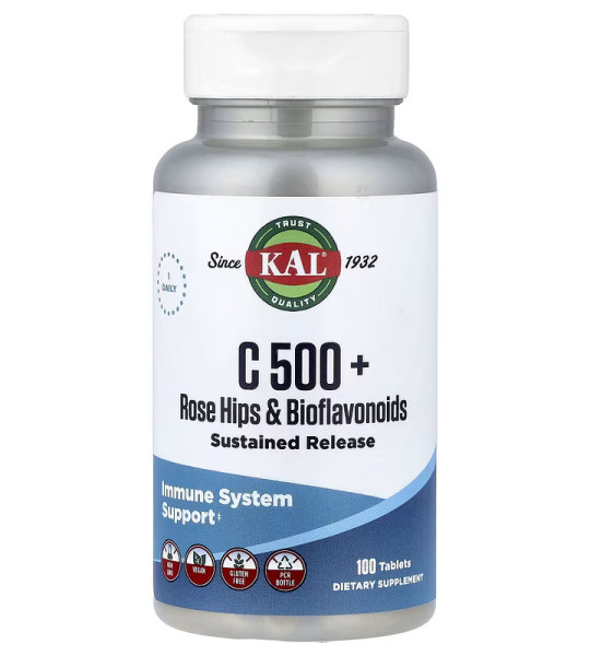 KAL C-500 + Rose Hips & Bioflavonoids (100 табл)