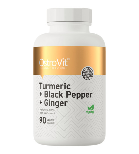 OstroVit Turmeric + Black Pepper + Ginger (90 табл)