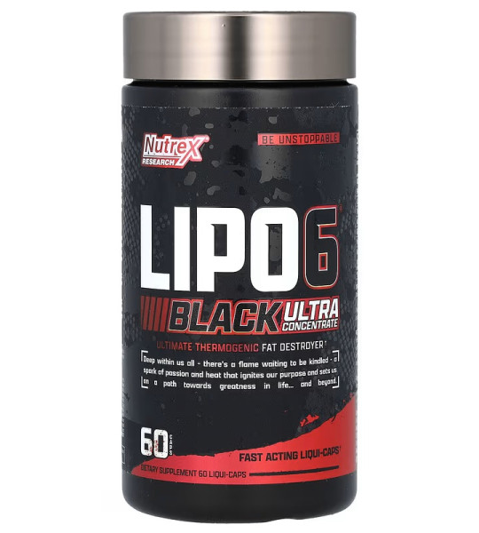 Nutrex Lipo 6 Black Ultra Concentrate Ultimate Thermogenic (60 капс)