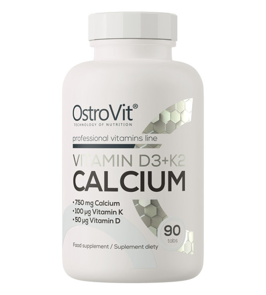 OstroVit Vitamin D3 + K2 Calcium (90 табл)