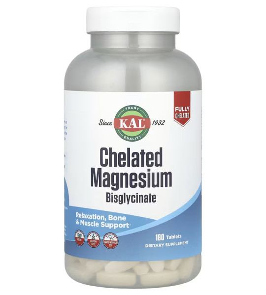 KAL Chelated Magnesium Bisglycinate (180 табл)